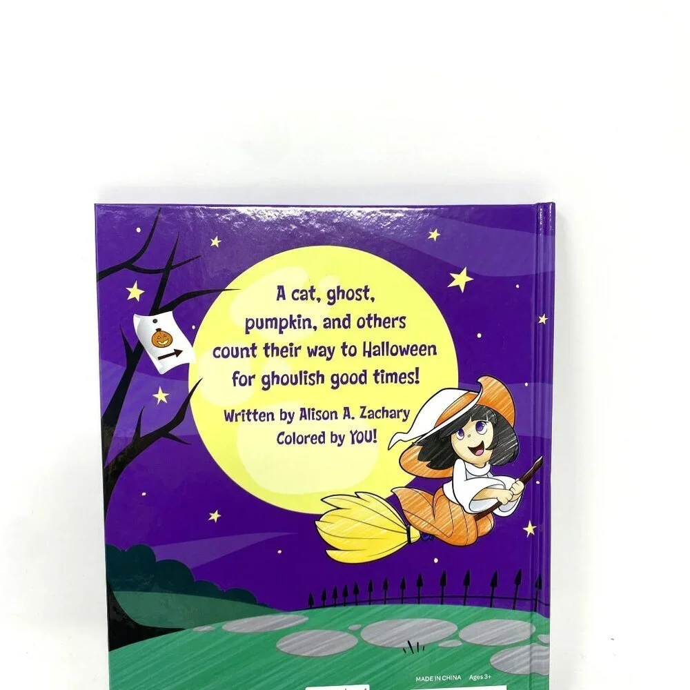 Bendon Counting to Halloween Color and Read Along Book Hardcover Storybook